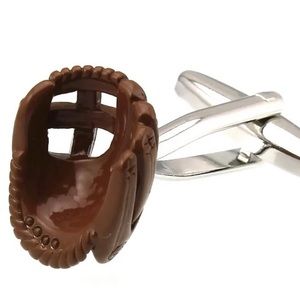 BASEBALL GLOVE CUFF LINKS